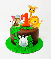 torta animales de la selva