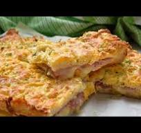 pastel de jamon y queso