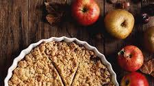 tarta crumble de manzana