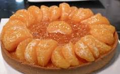 pastel de mandarina